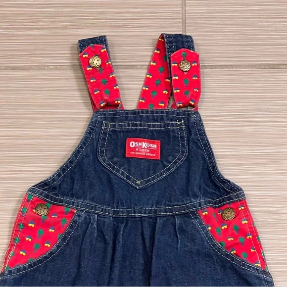 OshKosh B'Gosh Denim Overall Dress vintage retro 1980s 80s - Picture 8 of 11